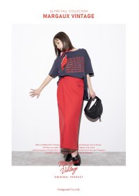 ●期間限定●ご予約10倍ポイント●【Margaux Vintage】●ラップスカート（予約/8-9月）