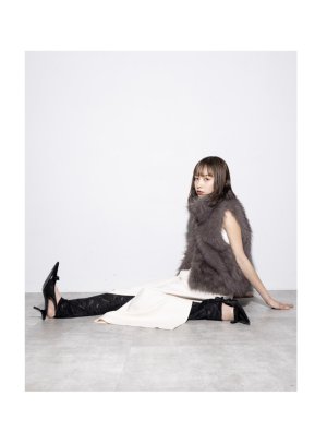 画像1: ●期間限定●ご予約10倍ポイント●【Margaux Vintage】●フェイクファーベスト（予約/8-9月）