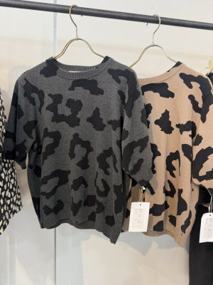 画像1: ●期間限定●ご予約10倍ポイント●【Margaux Vintage】●レオパードプリントハーフスリーブ（予約/7-8月）