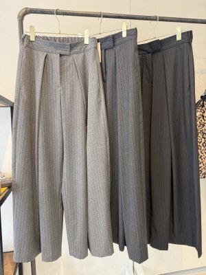 画像1: ●期間限定●ご予約10倍ポイント●【Margaux Vintage】●ピンストライプワイドパンツ（予約/8-9月）