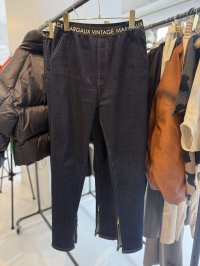 ●期間限定●ご予約10倍ポイント●【Margaux Vintage】●ワンウォッシュデニムスリムパンツ（予約/7-8月）