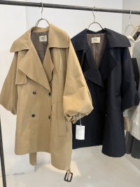 ●期間限定●ご予約10倍ポイント●【Margaux Vintage】●バルーンスリーブミドル丈トレンチ（予約/8-9月）