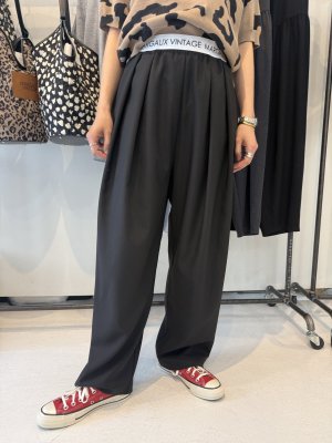 画像2: ●期間限定●ご予約10倍ポイント●【Margaux Vintage】●ロゴウエストタックパンツ（予約/7-8月）