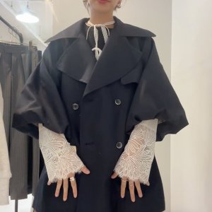 画像4: ●期間限定●ご予約10倍ポイント●【Margaux Vintage】●バルーンスリーブミドル丈トレンチ（予約/8-9月）