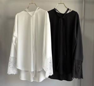 画像1: ●期間限定●ご予約10倍ポイント●【Margaux Vintage】●シアーロンTカフスレース（予約/7-8月）