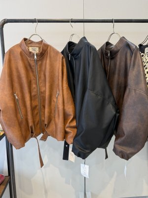 画像2: ●期間限定●ご予約10倍ポイント●【Margaux Vintage】●レザーライダース（予約/8-9月）