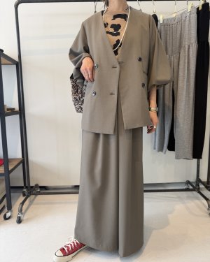 画像3: ●期間限定●ご予約10倍ポイント●【Margaux Vintage】●バルーンスリーブノーカラージャケット（予約/7-8月）