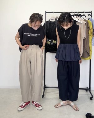 画像2: ◆数量限定◆メーカー確認後お取り寄せ◆メーカー在庫限り【4/28 LIVEアイテム】●コクーンシルエットチノライクパンツ（メーカー確認後お取り寄せ）