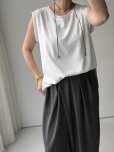 画像1: ●ゴールデンウイークSPECIAL対象●【5/1 LIVEアイテム】●シアードッキングノースリブラウス（予約/6-7月） (1)