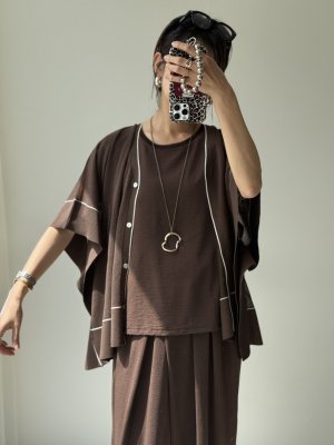 画像4: ●ゴールデンウイークSPECIAL対象●【5/1 LIVEアイテム】●カラーポイントポンチョカーデ（予約/6-7月）