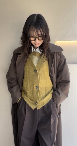 画像1: ●期間限定●ご予約10倍ポイント●【4/20LIVEアイテム】PRIORITY ●キッドモヘアノーカラーカーディガン（予約/9月）