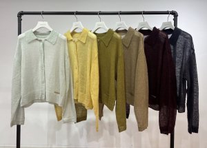画像2: ●期間限定●ご予約10倍ポイント●【4/20LIVEアイテム】PRIORITY ●キッドモヘア襟付きカーディガン（予約/9月）