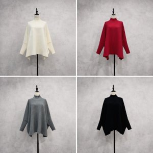 画像7: ●期間限定●ご予約10倍ポイント●【5/13 LIVEアイテム】ボトルネックポンチョニットプルオーバー（予約/9月-10月）