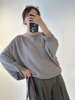 画像2: ●期間限定●ご予約10倍ポイント● ayane 【5/18 LIVEアイテム】横編みドルマンオプルオーバーニット（予約/9-10月）