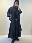 画像2: ●期間限定●ご予約5倍ポイント● ayane 【5/18 LIVEアイテム】ダンガリーフレアブラウスジャケット（予約/8-9月） (2)