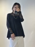 画像1: ●期間限定●ご予約10倍ポイント● ayane 【5/18 LIVEアイテム】レースドッキングフレアロンT（スクエア型）（予約/9-10月） (1)
