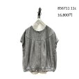 画像3: ●期間限定●ご予約5倍ポイント● ayane 【5/18 LIVEアイテム】ダンガリーノーカラーフレンチスリーブブラウス（予約/8-9月） (3)