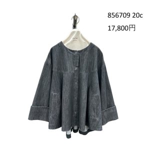画像3: ●期間限定●ご予約5倍ポイント● ayane 【5/18 LIVEアイテム】ダンガリーフレアブラウスジャケット（予約/8-9月）