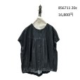 画像6: ●期間限定●ご予約5倍ポイント● ayane 【5/18 LIVEアイテム】ダンガリーノーカラーフレンチスリーブブラウス（予約/8-9月） (6)