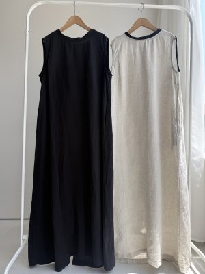 画像3: ●期間限定●ご予約5倍ポイント● 【5/29 LIVEアイテム】ボタンデザインリネンミックスワンピ（予約/7月）
