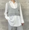 画像1: ●期間限定●ご予約5倍ポイント● 【6/1 LIVEアイテム】刺繍ロゴポイントスエットビスチェ（予約/9月） (1)