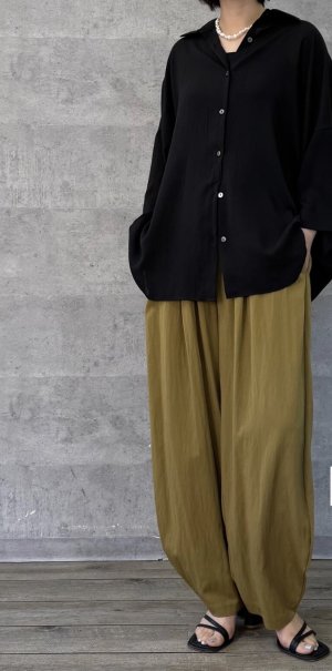 画像2: ●生産枠限り●ご予約5倍ポイント● 【6/1 LIVEアイテム】タックボリュームパンツ（CNシリーズ/セットアップ可能）（予約/7-8月）