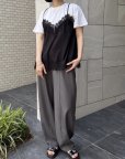画像2: ●生産枠わずか● 【6/1 LIVEアイテム】ドッキングデザインレースキャミT（予約/6-7月） (2)