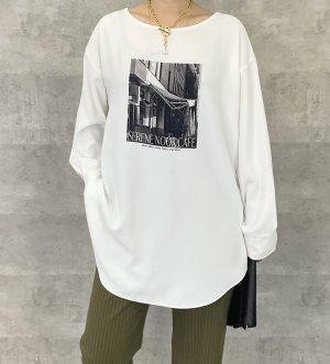 画像2: ●期間限定●ご予約5倍ポイント● 【6/1 LIVEアイテム】前後2WAYフォトプリントブラウスT（予約/8-9月）