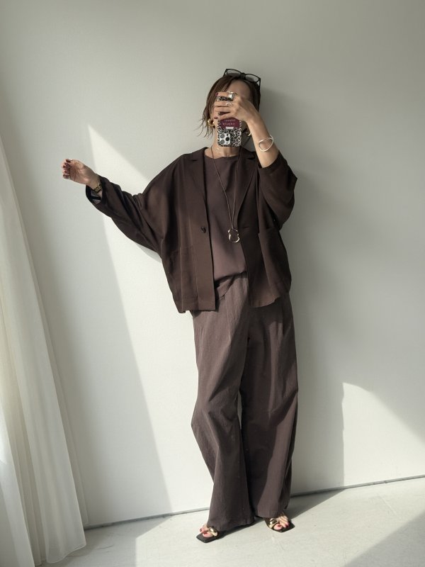 画像9: ●透けすぎない程よいシアー感◎【6/9 LIVEアイテム】●ドルマンスリーブシアージャケット (9)