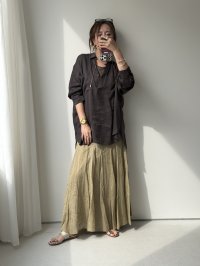 ●大人のリネンシリーズ【6/11LIVEアイテム】美ラインリネンスカート