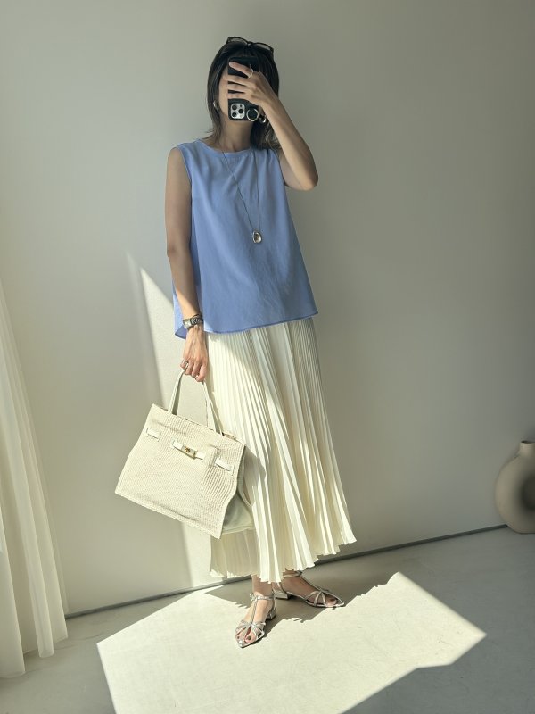 画像14: ●限定SALE●素材感と形が大人シンプルでステキ!!●【LIVEご紹介アイテム】●シンプル大人タンク (14)