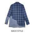 画像20:  期間限定/ご予約5倍ポイント   生産枠限り   ●デニムドッキングチェックジャケット（予約/10月） (20)