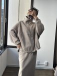 画像5: ●これ、めちゃくちゃ可愛かったです●大人のカジュアルセットアップシリーズ●ご予約10倍ポイント●PRIORITY【6/19 LIVEアイテム】ウールブレンドブルゾン（予約/10月） (5)
