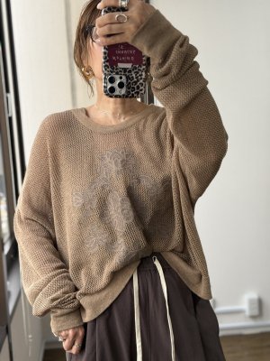 画像1: ●あの！大人気アイレットシリーズがゆるっとニットになって再登場◎期間限定●ご予約10倍ポイント●PRIORITY【6/19 LIVEアイテム】刺繍メッシュPO（予約/10月）