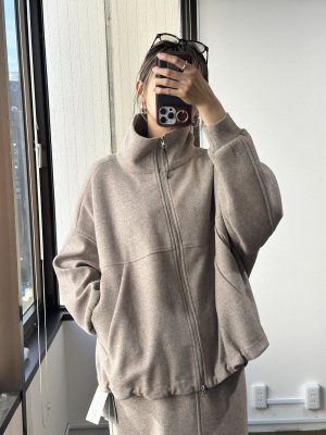 画像3: ●これ、めちゃくちゃ可愛かったです●大人のカジュアルセットアップシリーズ●ご予約10倍ポイント●PRIORITY【6/19 LIVEアイテム】ウールブレンドブルゾン（予約/10月）