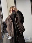 画像4: ●これ、めちゃくちゃ可愛かったです●大人のカジュアルセットアップシリーズ●ご予約10倍ポイント●PRIORITY【6/19 LIVEアイテム】ウールブレンドブルゾン（予約/10月） (4)