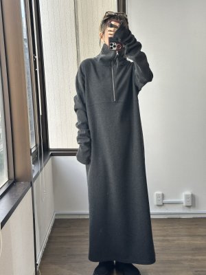 画像2: ●これ、めちゃくちゃ可愛かったです●大人のカジュアルセットアップシリーズ●ご予約10倍ポイント●PRIORITY【6/19 LIVEアイテム】ウールブレンドワンピース（予約/10月）