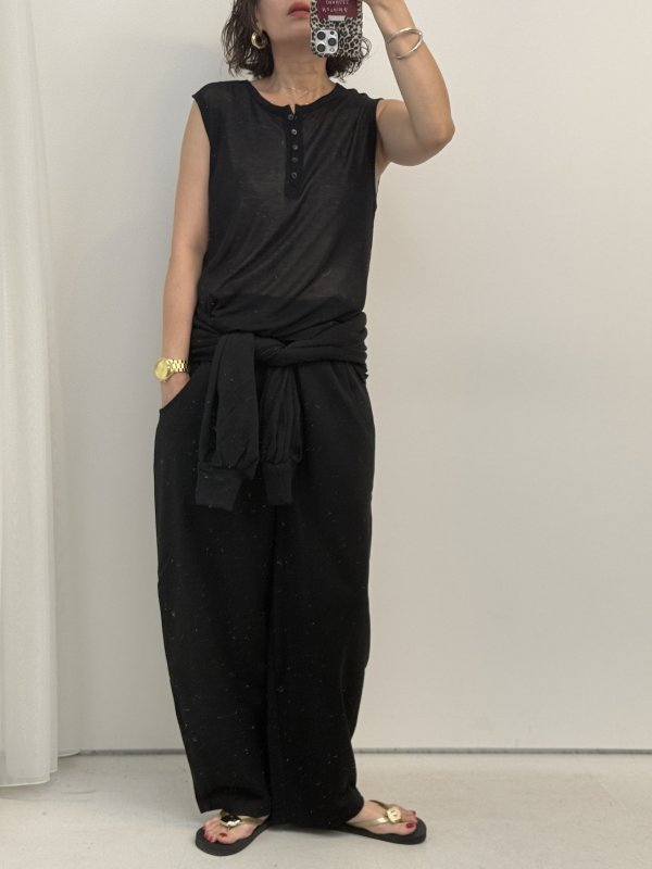 画像9: ●アレンジ自在のウエストスリーブ【6/25 LIVEアイテム】スリーブデザインスエットパンツ (9)