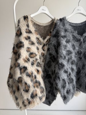 画像9: ●あの！大人気レオパカーデが新しくなって再登場！！期間限定/ご予約10倍ポイント●【7/11 LIVEアイテム】前後2WAY肉厚シャギーレオパカーデ（予約/10-11）