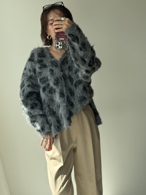 画像3: ●あの！大人気レオパカーデが新しくなって再登場！！期間限定/ご予約10倍ポイント●【7/11 LIVEアイテム】前後2WAY肉厚シャギーレオパカーデ（予約/10-11）
