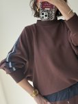 画像1: ●期間限定/ご予約10倍ポイント●【7/11 LIVEアイテム】ラインデザインストレッチ裏起毛プルオーバー（予約/10-11） (1)