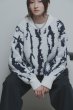 画像1:  期間限定/ご予約10倍ポイント   【7/17 LIVE●CYAN TOKYO】ジオメトジャガードニット（予約/10-11月） (1)