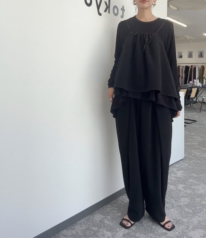 画像2:  期間限定/ご予約10倍ポイント   【7/17 LIVE●CYAN TOKYO】スライバーギャザーキャミ（予約/10-11月） (2)
