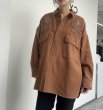 画像7:  期間限定/ご予約10倍ポイント   【7/17 LIVE●CYAN TOKYO】刺繍オーバーシャツブルゾン（予約/10-11月） (7)