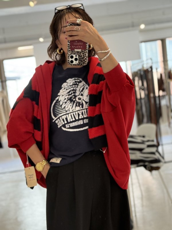画像1:  期間限定/ご予約10倍ポイント   【7/23 LIVE●MargauxVintage】ダンボールニットモモンガフーディ（予約/9-10月） (1)