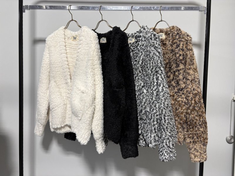 画像4:  期間限定/ご予約10倍ポイント   【7/23 LIVE●MargauxVintage】フェザーヤーンVカーディガン（予約/10-11月） (4)