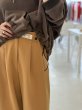 画像2:  期間限定/ご予約10倍ポイント   【7/23 LIVE●MargauxVintage】ウエストデザインタックパンツ（予約/9-10月） (2)