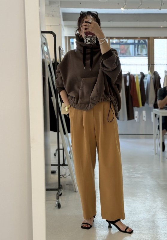 画像6:  期間限定/ご予約10倍ポイント   【7/23 LIVE●MargauxVintage】ウエストデザインタックパンツ（予約/9-10月） (6)