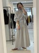 画像2:  期間限定/ご予約10倍ポイント   【7/23 LIVE●MargauxVintage】ロゴウエストギャザースカート（予約/9-10月） (2)