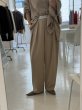 画像5:  期間限定/ご予約10倍ポイント   【7/23 LIVE●MargauxVintage】ロゴウエストタックパンツ（予約/9-10月） (5)